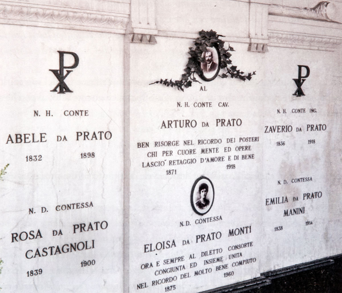 tombe conte e contessa da prato