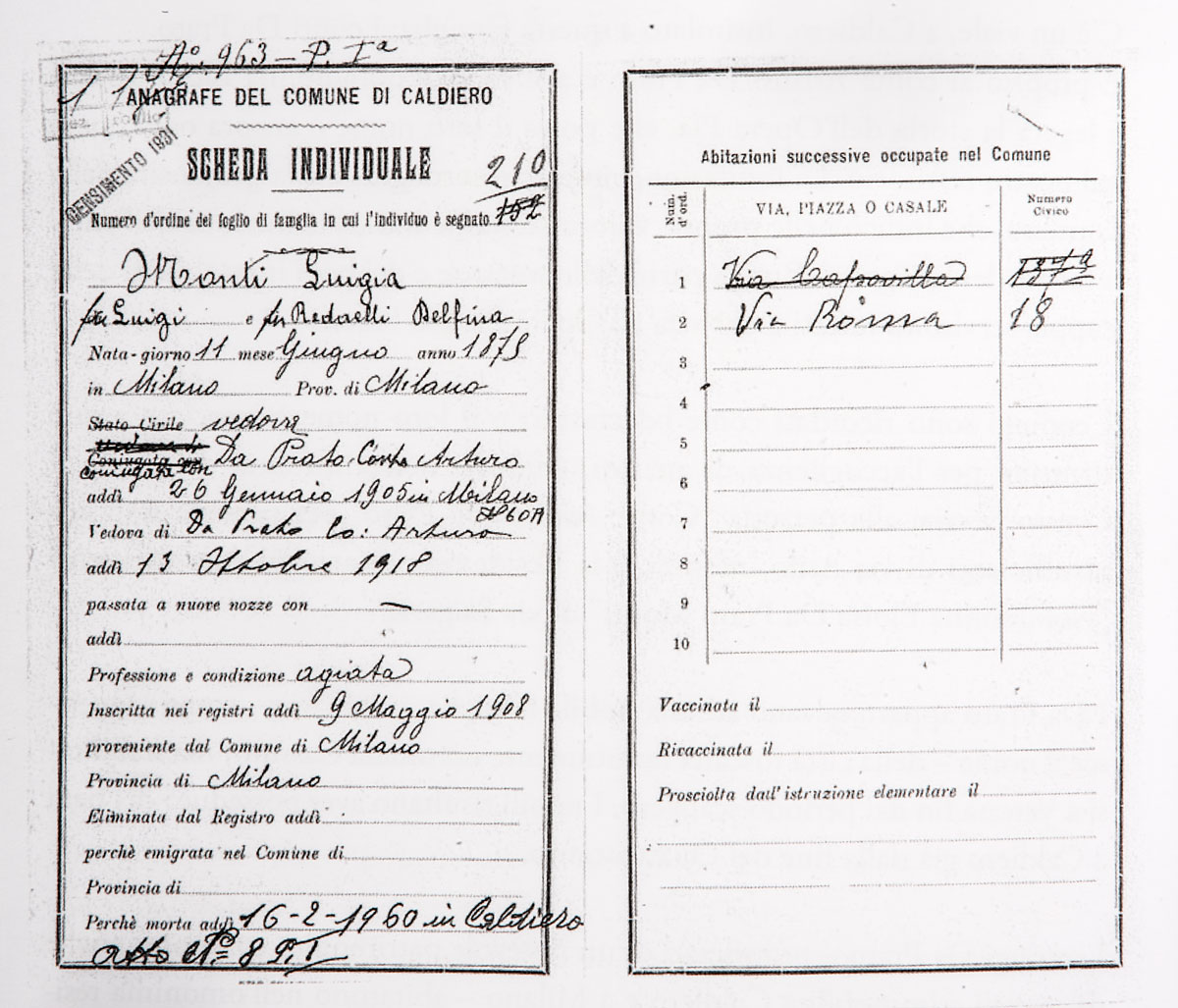 il testamento conti da prato