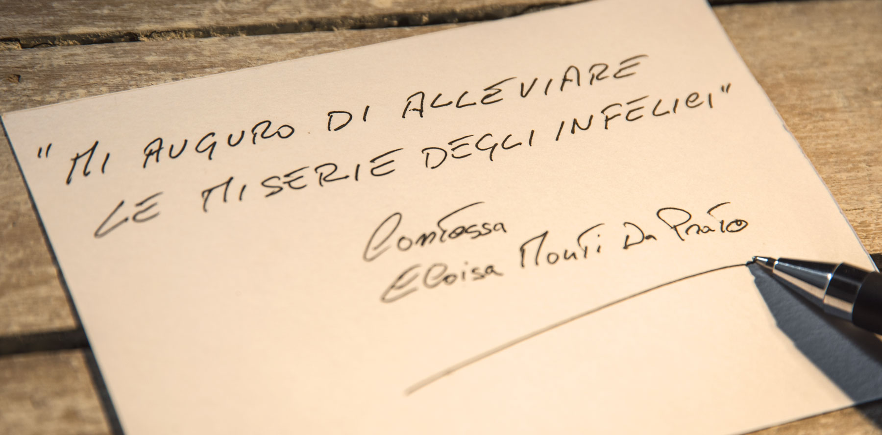 Contessa Eloisa Monti Da Prato dedica